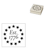 1776年創業 ベッツィ・ロス アメリカ国旗 愛国ギフト ラバースタンプ (押印)