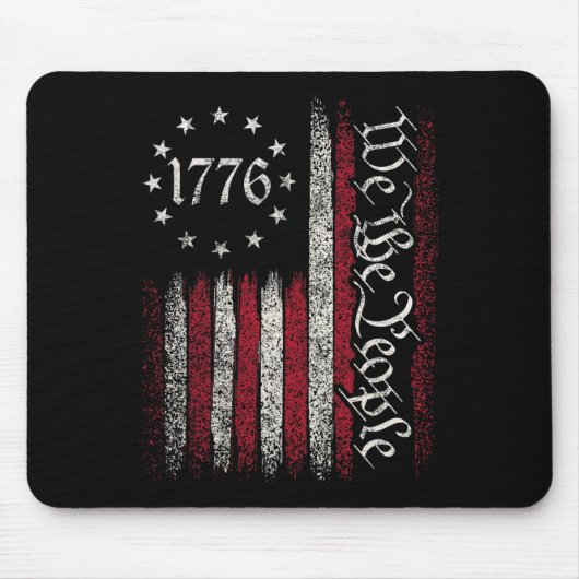 1776年国旗 憲法 独立記念日 アメリカ愛国 マウスパッド (正面)