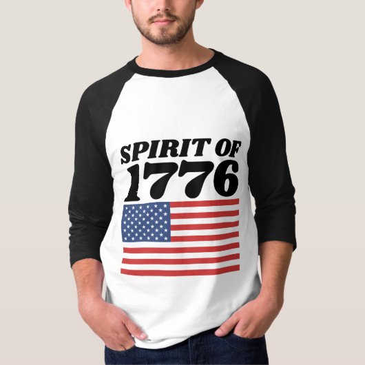 1776年愛国者Tシャツ Tシャツ (正面)