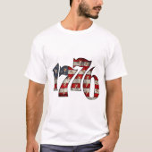 1776年独立記念日の星条旗Tシャツ Tシャツ (正面)