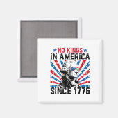 1776年米国国旗からアメリカで王動揺して王はいない マグネット (正面/裏面)