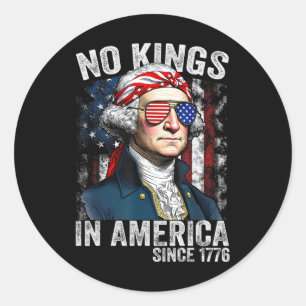 1776年米国国旗からアメリカで王動揺して王はいない ラウンドシール