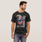 1776年製 ヴィンテージ アメリカ国旗 Bald Eagle Tシャツ (正面フル)