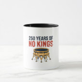 1776年7月4日からの250周年記念 王様なし マグカップ (中央)