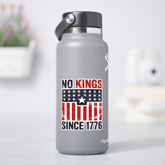 1776年7月4日から国王なし シール (HydroFlask)