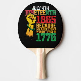 1776年7月4日に私の先祖は自由ではなかったから 卓球ラケット