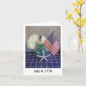 1776年7月4日の精神 カード (黄色い花)