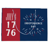 1776年7月4日アメリカ独立記念日の花火 ラージペーパーバッグ (裏面)