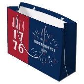 1776年7月4日アメリカ独立記念日の花火 ラージペーパーバッグ (裏面アングル)