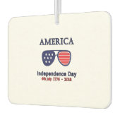 1776年7月4日アメリカ独立記念日 カーエアーフレッシュナー (左)