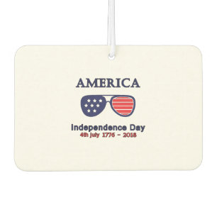 1776年7月4日アメリカ独立記念日 カーエアーフレッシュナー