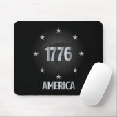 1776年7月4日イーグル独立記念日フラグ マウスパッド (マウス)