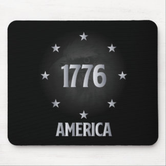 1776年7月4日イーグル独立記念日フラグ マウスパッド