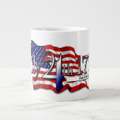 1776年7月4日スターズ&ストライプ ジャンボコーヒーマグカップ (正面)