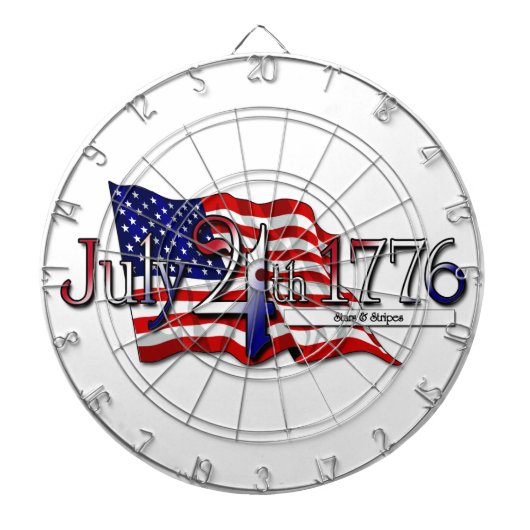 1776年7月4日スターズ&ストライプ ダーツボード (正面)