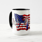1776年7月4日スターズ&ストライプ マグカップ (正面左)