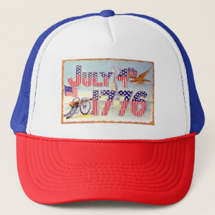 1776年7月4日トラッカーハット キャップ