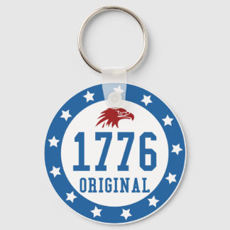1776年7月4日バッジ キーホルダー