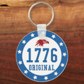1776年7月4日バッジ キーホルダー (正面)
