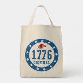 1776年7月4日バッジ トートバッグ (裏面)