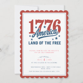 1776年7月4日パーティー 招待状