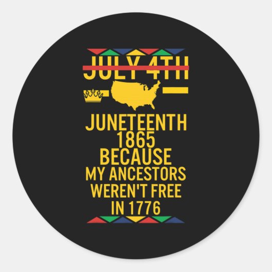 1776年7月4日ブラック ラウンドシール (正面)