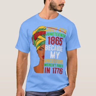 1776年7月4日ブラック Tシャツ