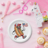 1776年7月4日ホットドッグ米国独立協会 ペーパープレート (パーティー)