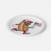 1776年7月4日ホットドッグ米国独立協会 ペーパープレート (アングル)
