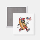 1776年7月4日ホットドッグ米国独立協会 マグネット (正面/裏面)