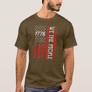 1776年7月4日我々は人男性へ民アメリカ人 Tシャツ