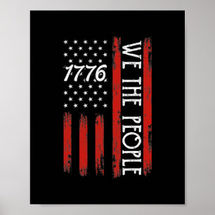 1776年7月4日我々は男性へアメリカ人 ポスター