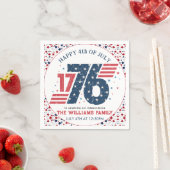 1776年7月4日独立記念日パーティー スタンダードカクテルナプキン (インサイチュ)