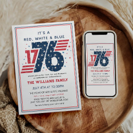 1776年7月4日独立記念日パーティー 招待状