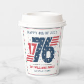 1776年7月4日独立記念日パーティー 紙コップ (裏面)