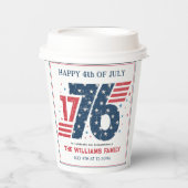 1776年7月4日独立記念日パーティー 紙コップ (正面)