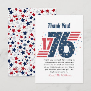 1776年7月4日独立記念日 サンキューカード