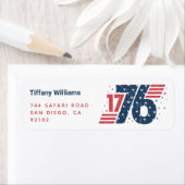 1776年7月4日独立記念日 ラベル (インサイチュ)