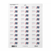 1776年7月4日独立記念日 ラベル (フルシート)