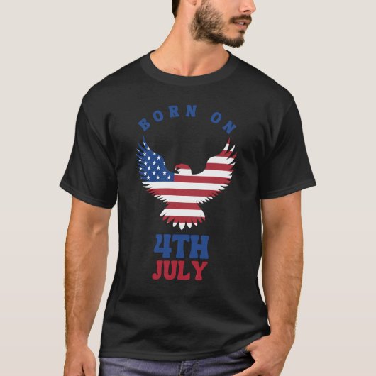 1776年7月4日 アメリカ独立記念日 パトリオティック Tシャツ (正面)