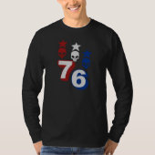 1776年 アメリカ愛国者 ドクロ Tシャツ (正面)