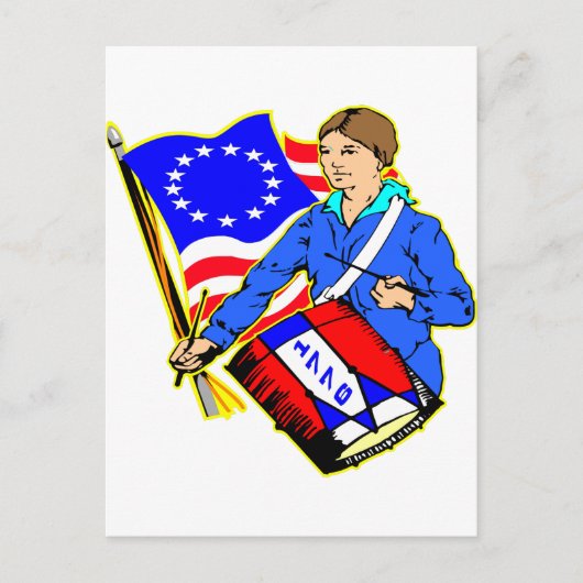 1776年、独立戦争 ポストカード (正面)