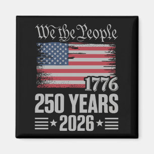 1776年～2026年 250周年 誕生日 7月4日 マグネット