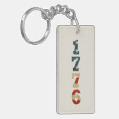 1776愛国アメリカ国旗 キーホルダー (正面左)