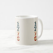 1776愛国アメリカ国旗 コーヒーマグカップ (正面右)