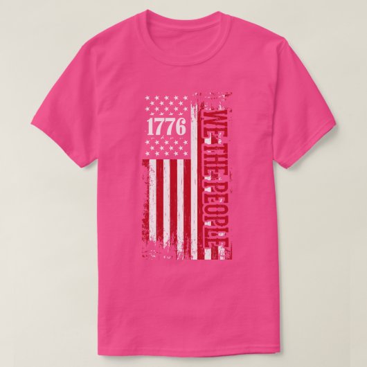 1776愛国者日我々国民 Tシャツ (デザイン正面)