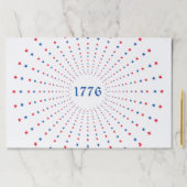 1776星赤白青花火おもしろいランチョンマット ペーパーパッド (インサイチュ)