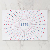 1776星赤白青花火おもしろいランチョンマット ペーパーパッド (正面)