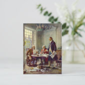 1776書年の独立宣言 ポストカード (スタンド正面)