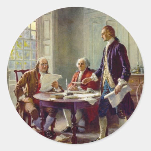 1776書年の独立宣言 ラウンドシール (正面)